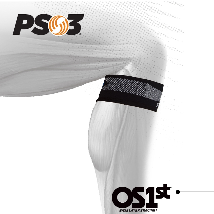 【OS1st】PS3髕骨肌腱加壓護具(單隻) 3段式分區壓力 美國研發 台灣製造